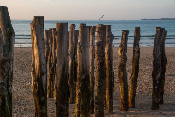 Saint Malo mer brise lame